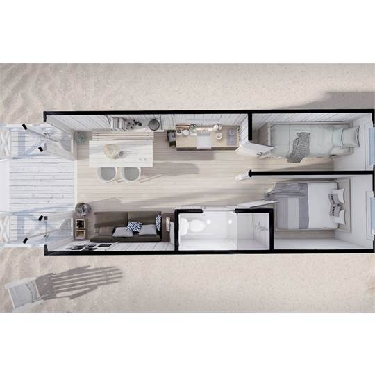  HaagseStrandhuisjes 5p in Kijkduin